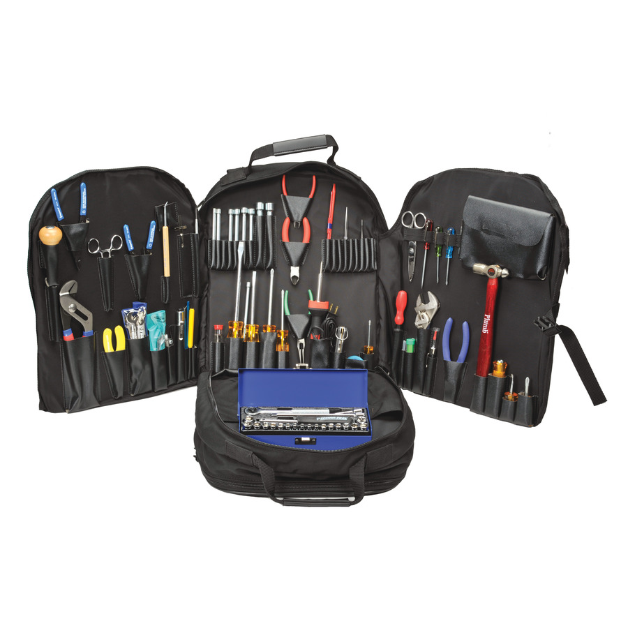 Jensen Tools 758TT019 Tool Kit Mobile Field Technician 105 pc, Backpack