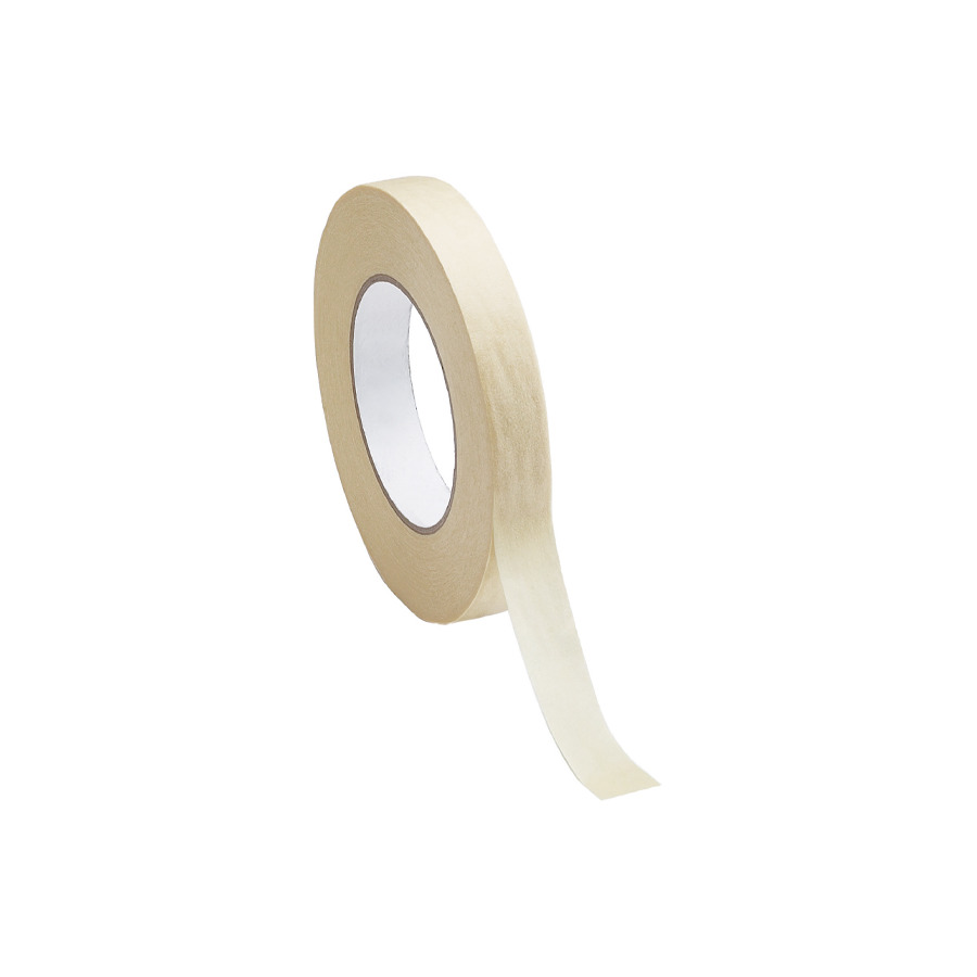 Techni-Pro 758BA750 High Temp Masking Tape, 300deg, 3/4"x60 Yds, 3" Core, 7.5 mil, Tan