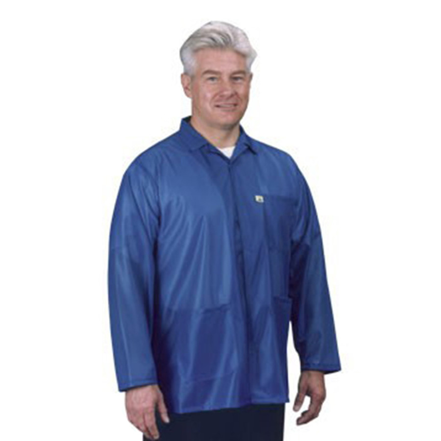 Tech Wear LIJ-43-XSM Lab Jacket, Traditional, Lapel Collar, 3 Pocket, Royal Blue, X-Small