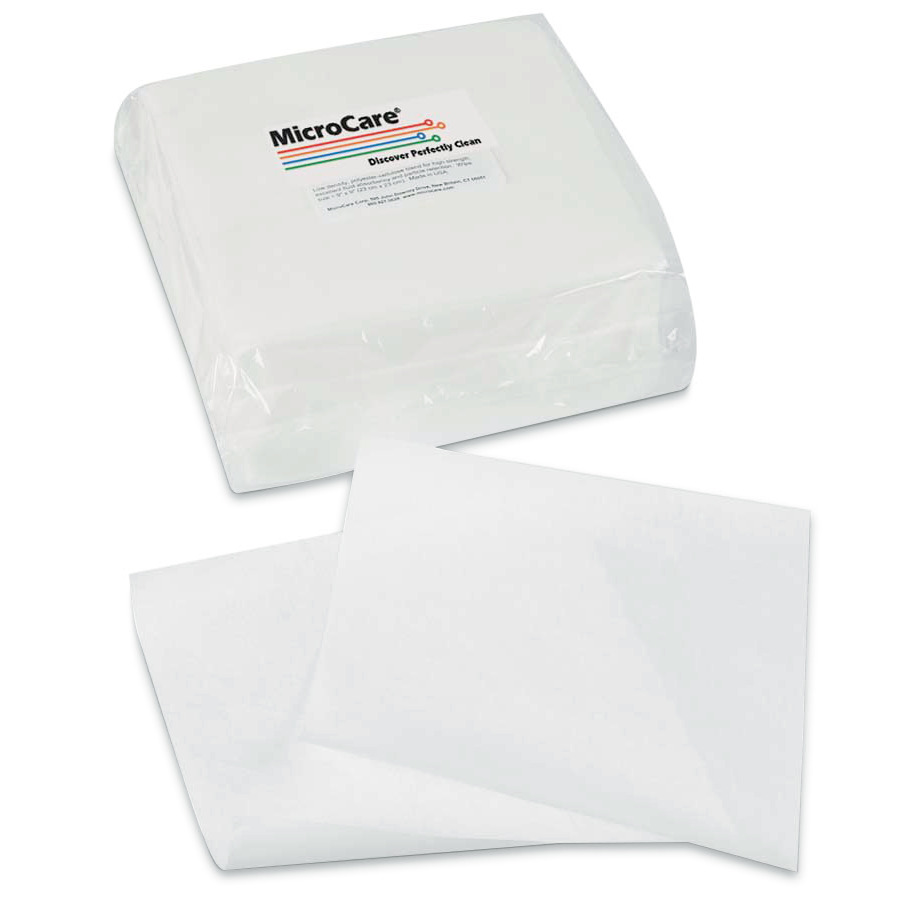 MicroCare MCC-W99 Cleanroom Wipes, General Purpose Wipes, Electronics Grade, 9"x9", 300/Bag