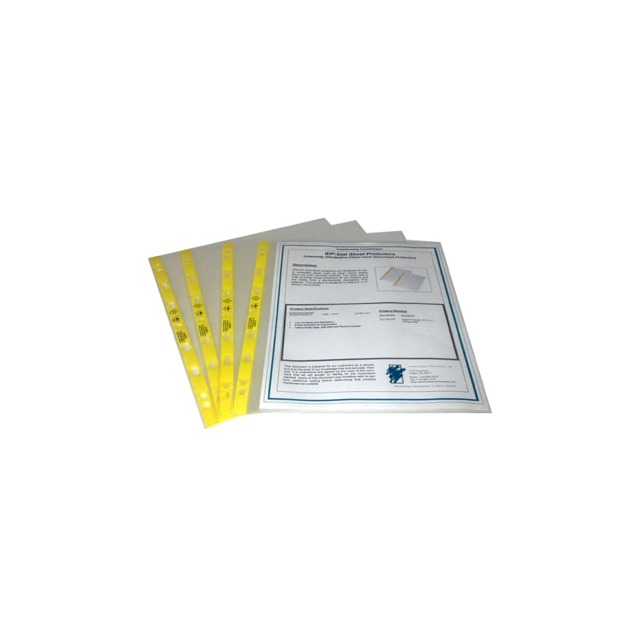 Transforming Technologies DC1185.IDP ESD Safe Sheet Protectors, 8-1/2" x 11", 100/Pkg