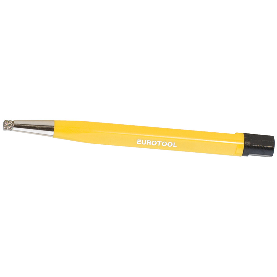 Euro Tool BRS-292.00 Scratch Brush, Pen Shape, 4-1/2", Steel Bristles