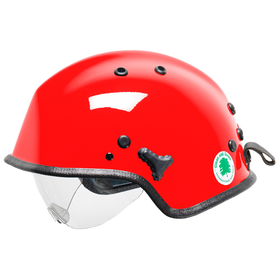 Pacific Helmets 818-3063 Water Rescue Helmet, Retractable Eye Protector, Red, 12/Cs, WR7H Series