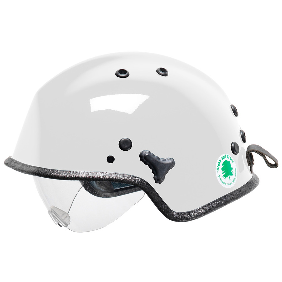 Pacific Helmets 818-3065 Water Rescue Helmet, Retractable Eye Protector, White, 12/Cs, WR7H Series