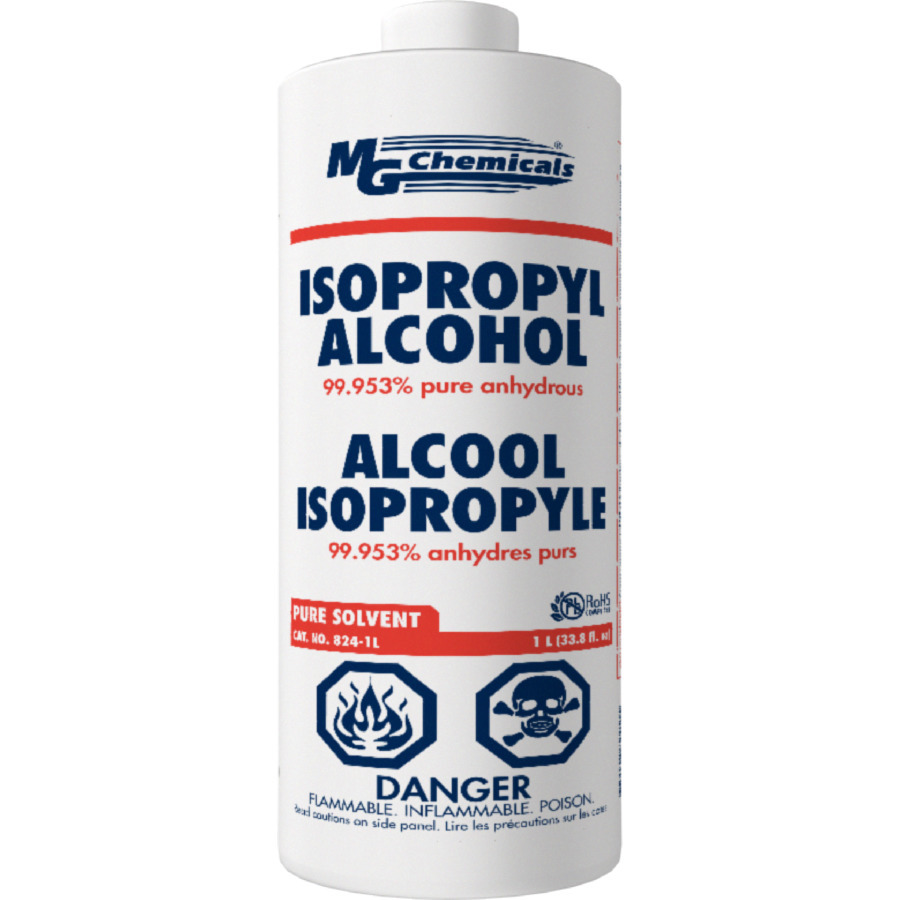 TestEquity: MG Chemicals 824-1L 99.9% Isopropyl Alcohol, 1 Qt.