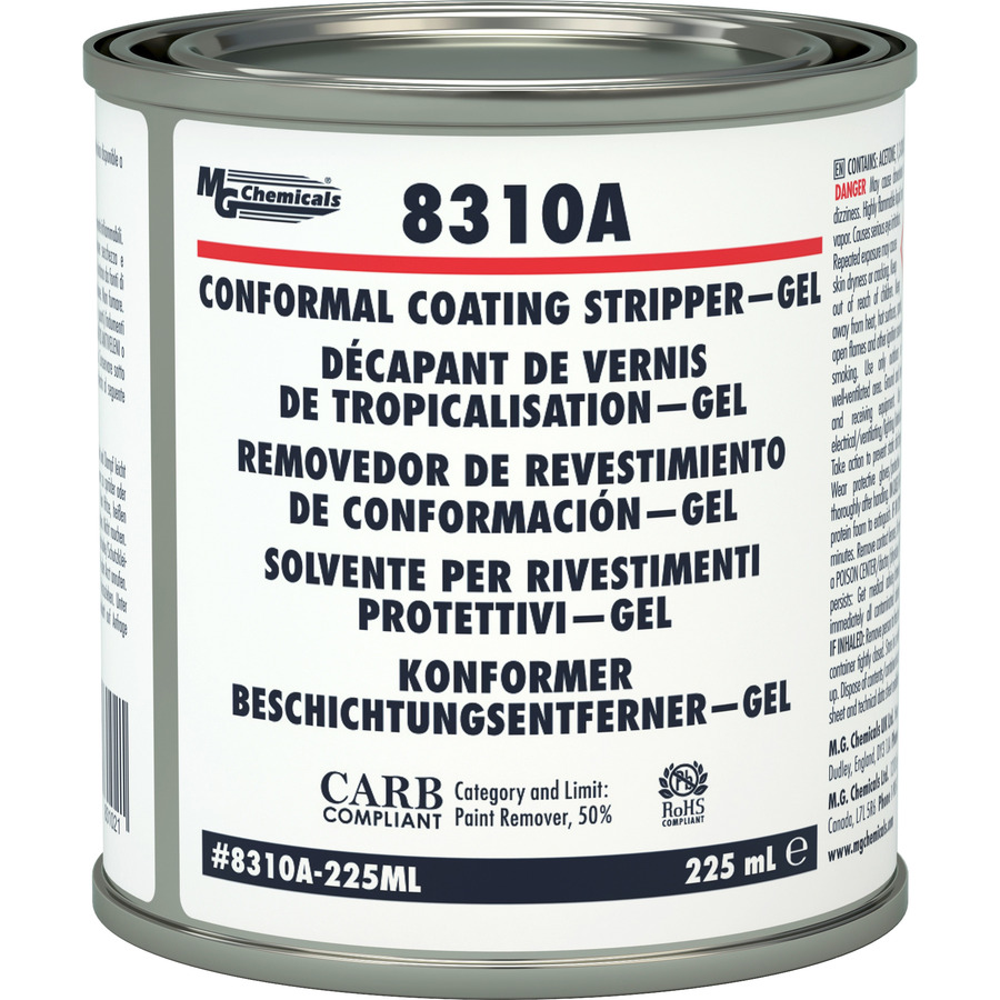 MG Chemicals 8310A-225ML Conformal Coating Stripper, GEL Can, 225ml