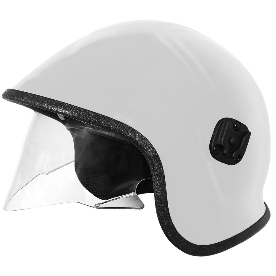 Pacific Helmets 846-3068 Police & Paramedic Helmet, Ret. Eye Protector, White, 6/Cs, A7A Series