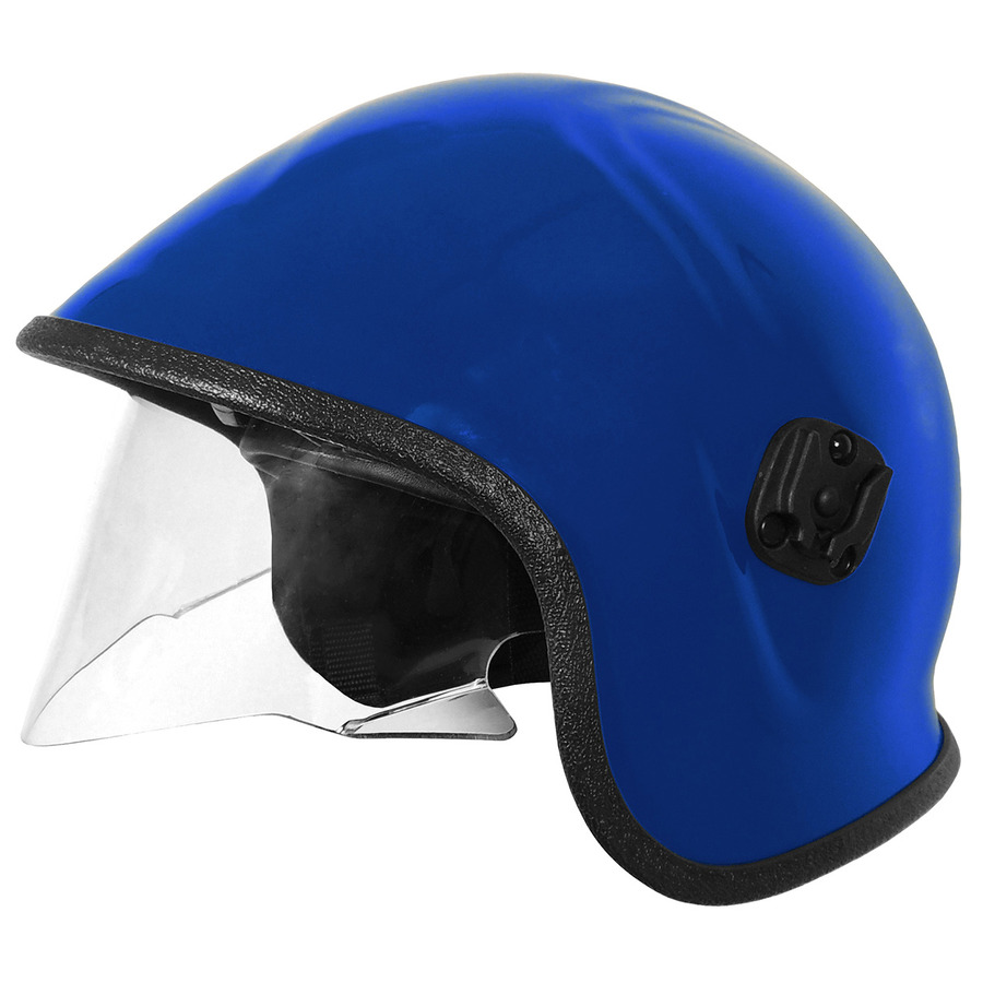 Pacific Helmets 846-3281 Police & Paramedic Helmet, Ret. Eye Protector, Blue, 6/Cs, A7A Series