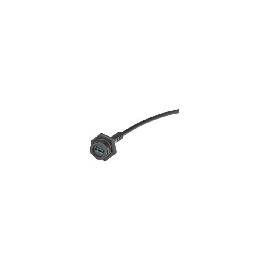 Molex 847330005 Sealed Industrial USB 3.0 Type A Receptacle-to-USB Type A Plug Dual-Ended Cordset, 1.31m Length