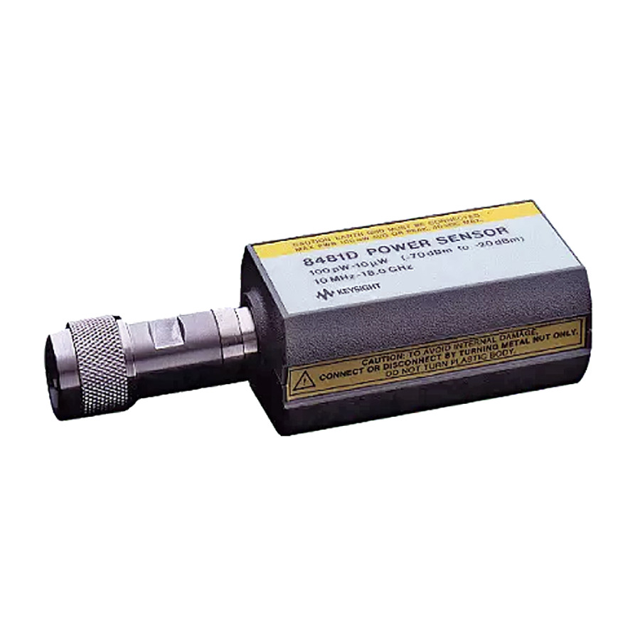 Keysight 8481D Diode Power Sensor, 10 MHz-18 GHz, -70 to -20 dBm, Type-N