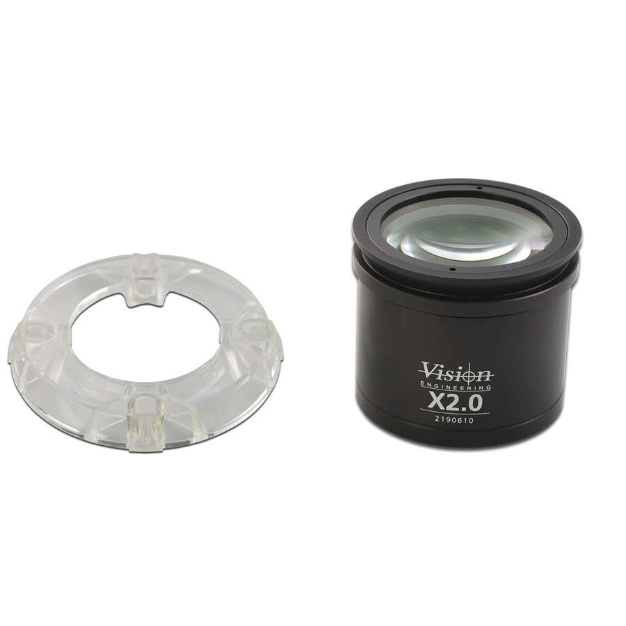 Vision Engineering EVL200 Vision Eng. 2.0X Obj. 12x-120x High Mag. Lens Incl 2nd Lens