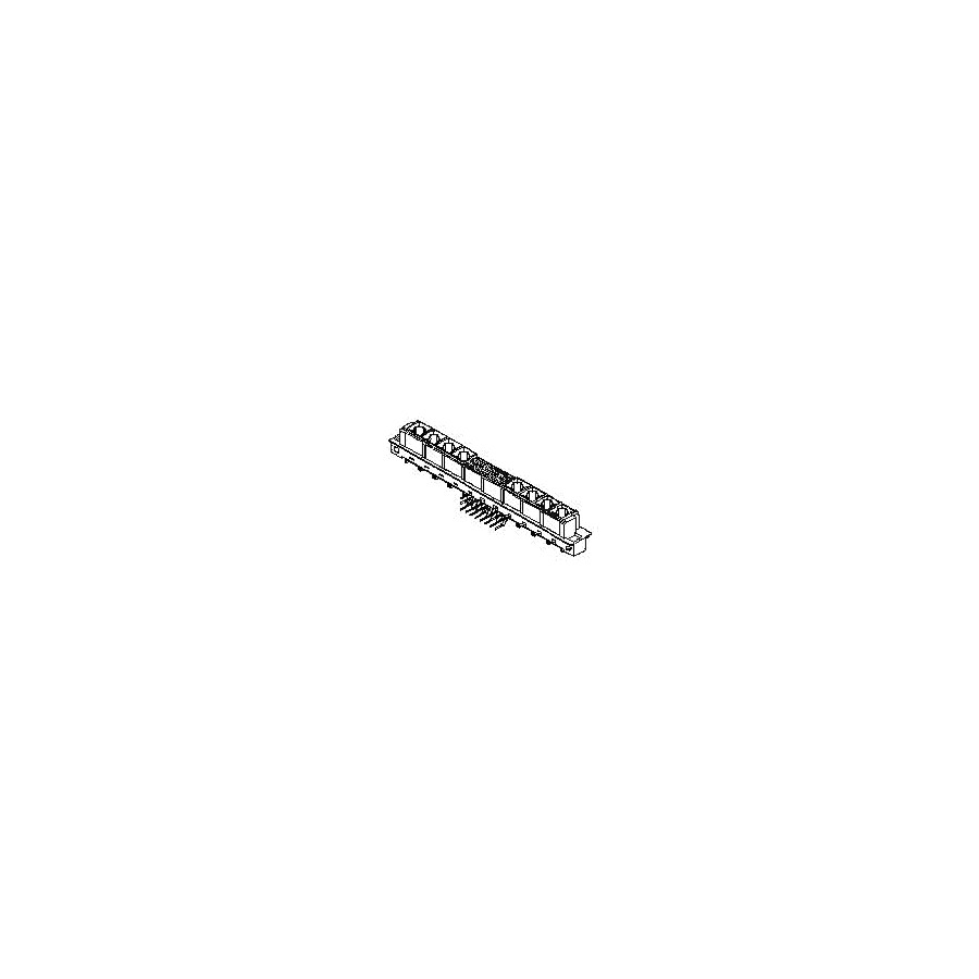 Molex 85056-0232 DIN 41612 Connector, Style M Inverse, Rev. Female, 42 Circuits, Lead-Free