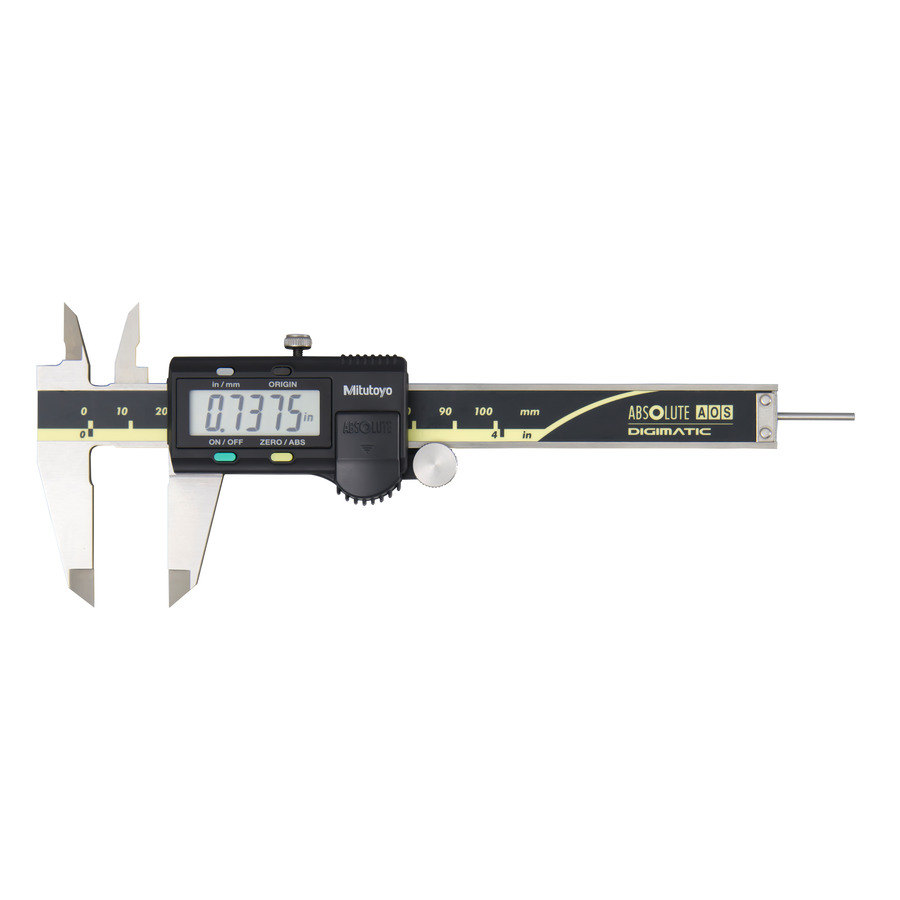 Mitutoyo 50019530 Caliper, Digital, 04"/100mm, .0005"/0.01mm, .075