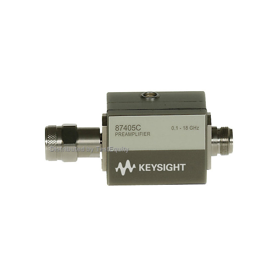 Keysight 87405C/102 Preamplifier, 100 MHz to 18 GHz, Type-N(m/f), With Cable, 87405 Series