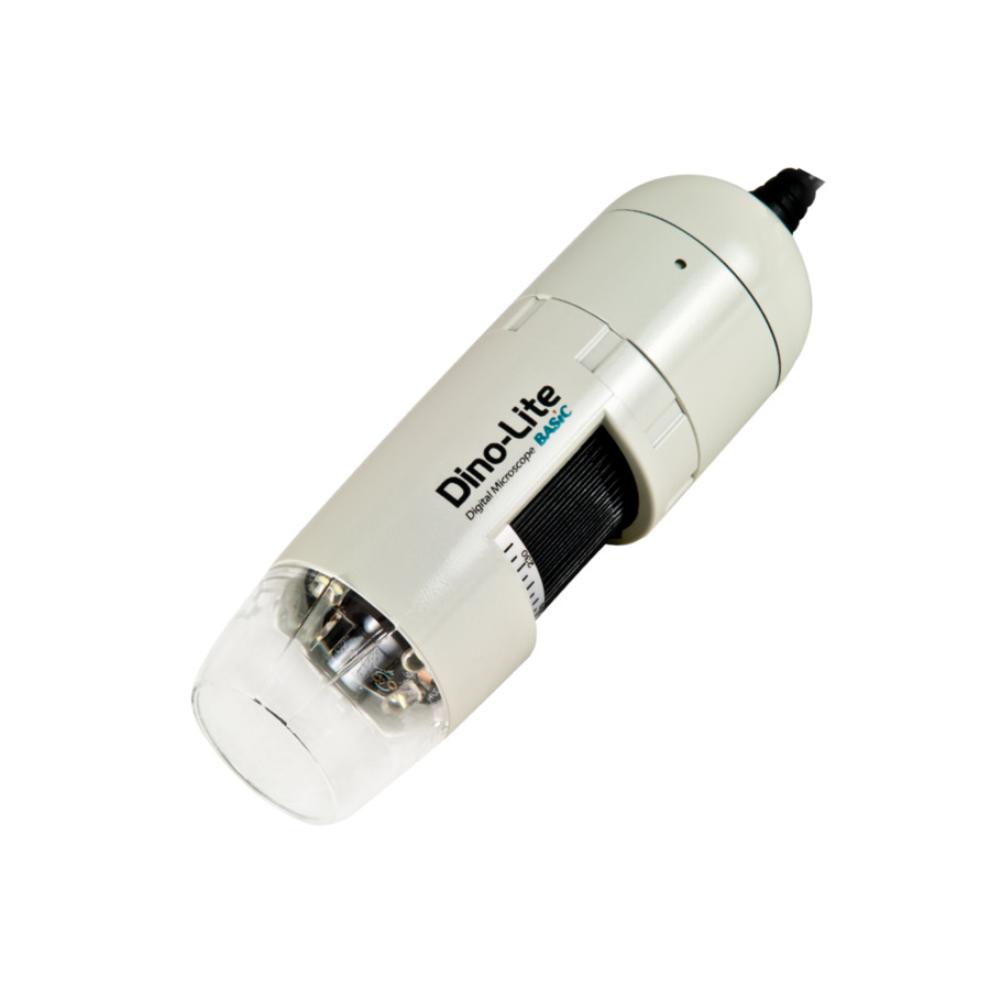 Dino-Lite AM2111 Digital Microscope, Handheld, USB, 0.3MP, 10-50x, 230x Opt Mag, 4 LEDs, Basic Series