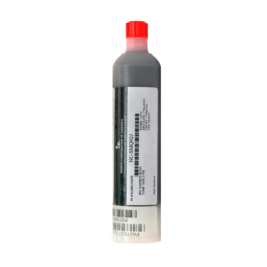 Indium Solder PASTEOT-82320 Solder Paste NC- SMQ92J, Sn63 Pb37, No Clean