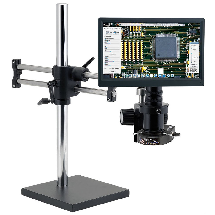 O.C. White TKSS-AF AF+ Intelligent Auto Focus Digital Microscope, Ball Bearing Base, No light, Super-Scope Series