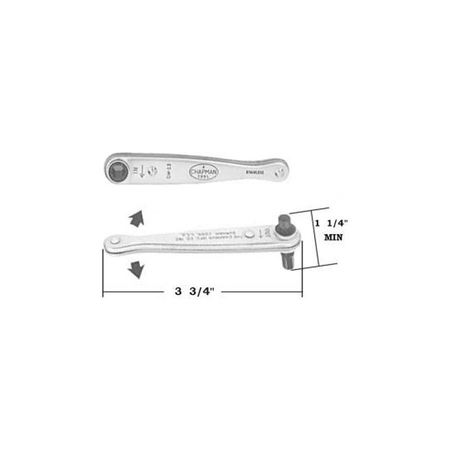 【レナード・リーチマン】 TestEquity: Chapman CM-13 Midget Ratchet, 1/4