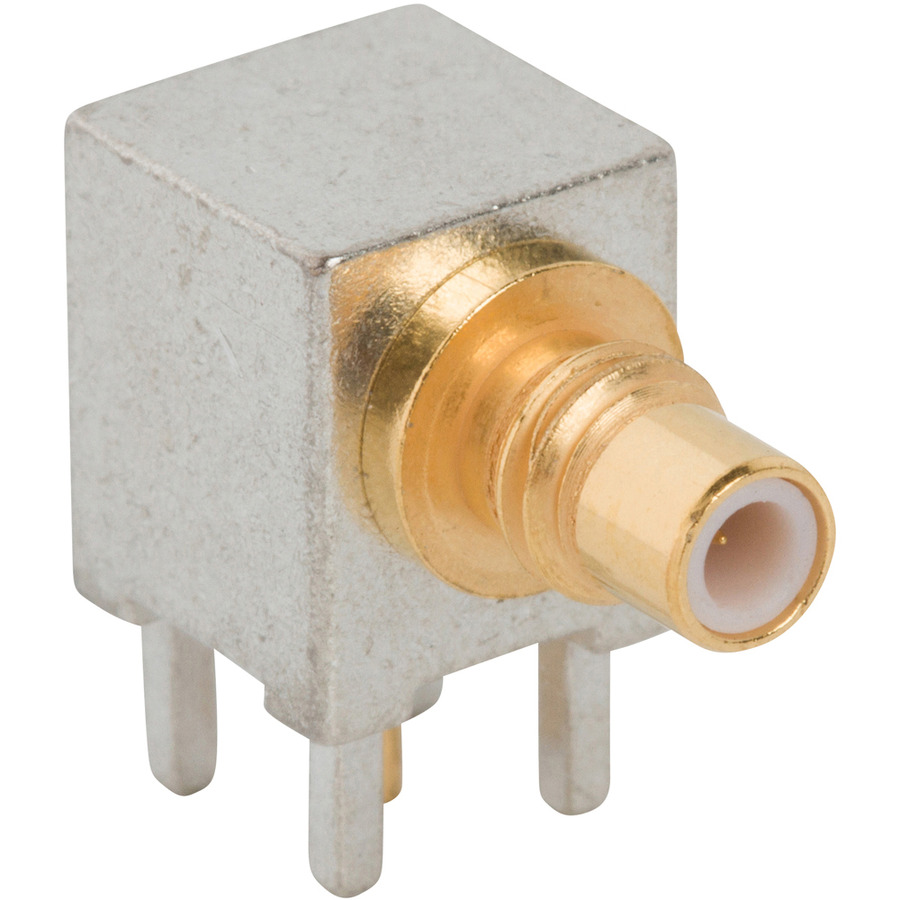 Amphenol RF 903-378J-52A RF SMC Connector, Right Angle, Jack, PCB Through Hole, 50 Ohm