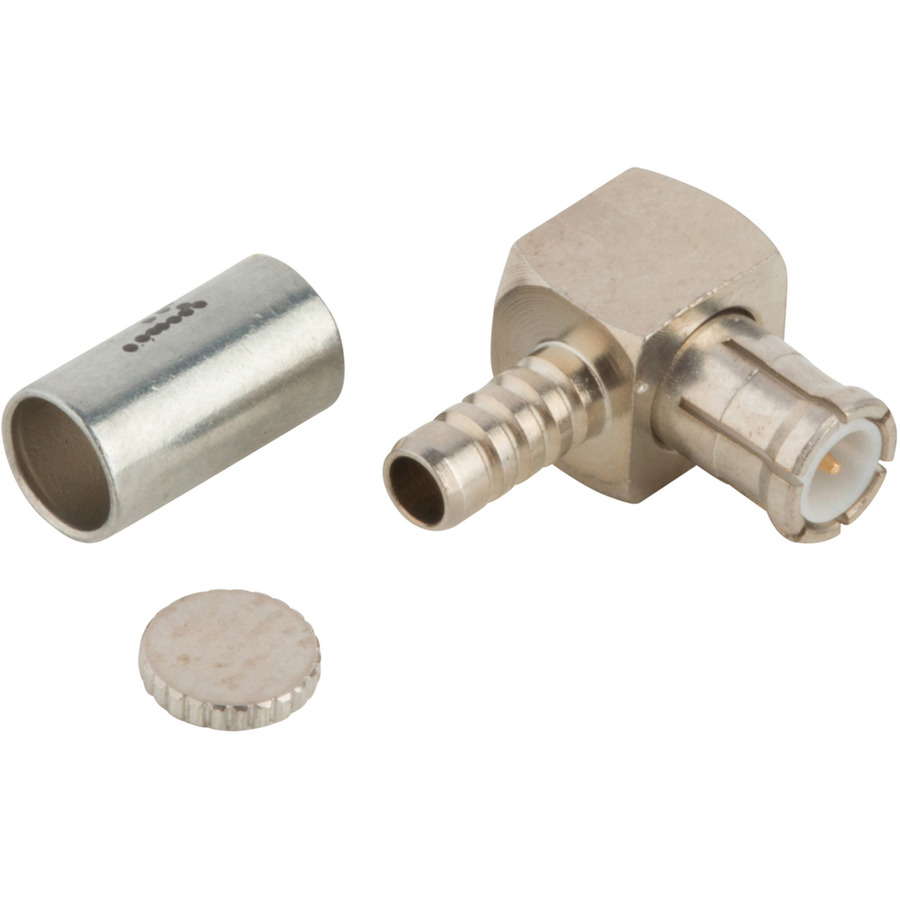 Amphenol RF 919-NM104P-51A RF MCX Connector, Right Angle, Crimp, Plug, Non-Magnetic, 50 Ohm