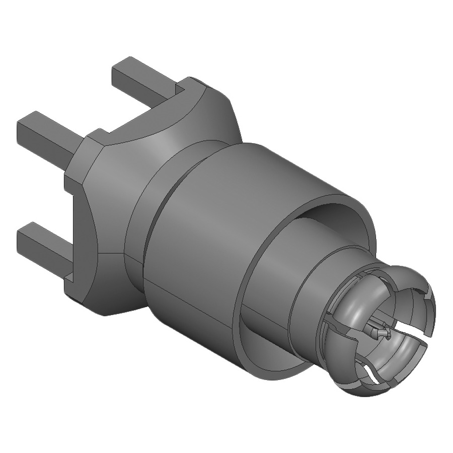 Amphenol RF 920-132P-71P RF AFI Connector, Straight, Full Detent, Plug, PCB Through Hole, 75 Ohm