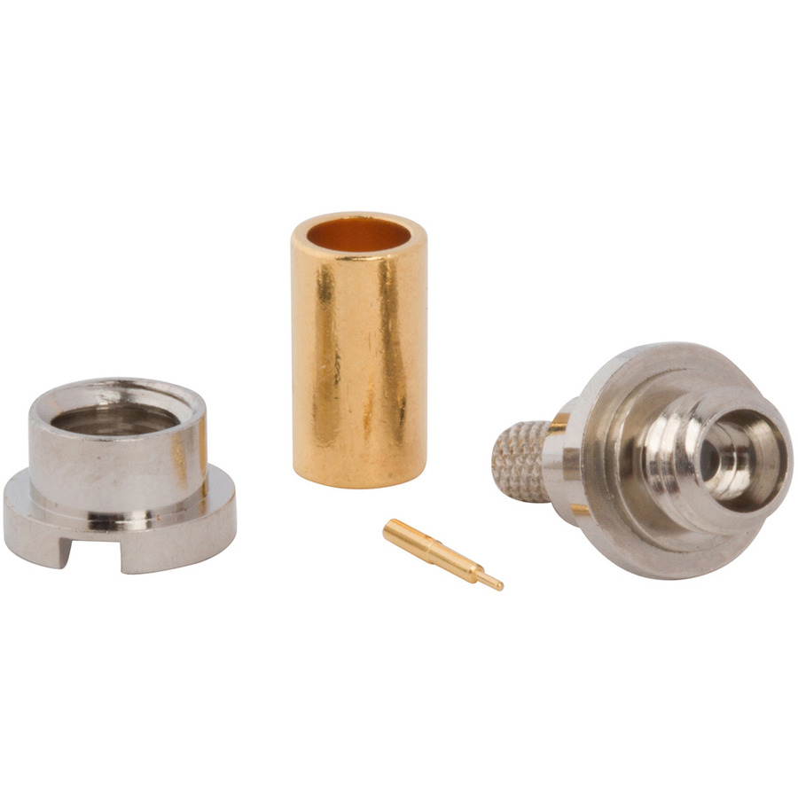 Amphenol RF 925-136J-51S RF SMPM Connector, Straight, Full Detent Crimp, Jack, Bulkhead Rear Mount, 50 Ohm