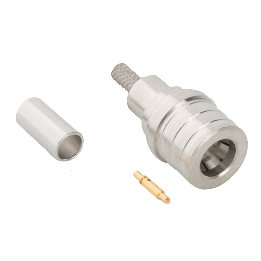 Amphenol RF 930-115P-51S RF QMA Connector, Straight, Crimp, Plug, RG-316DS 50 Ohm