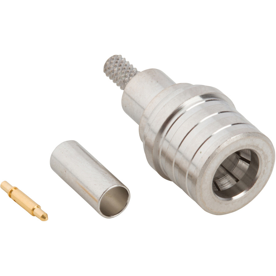 Amphenol RF 930-129P-51S RF QMA Connector, Straight, Crimp, Plug, 50 Ohm