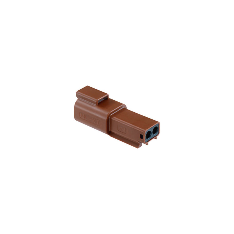 Molex 93444-1207 Automotive Connectors, Ml-Xt 2 Circuit, Receptacle Brown W/Large Seal