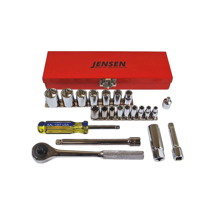 TestEquity: Techni-Pro 997-038 Socket Set, 23 Piece, 1/4