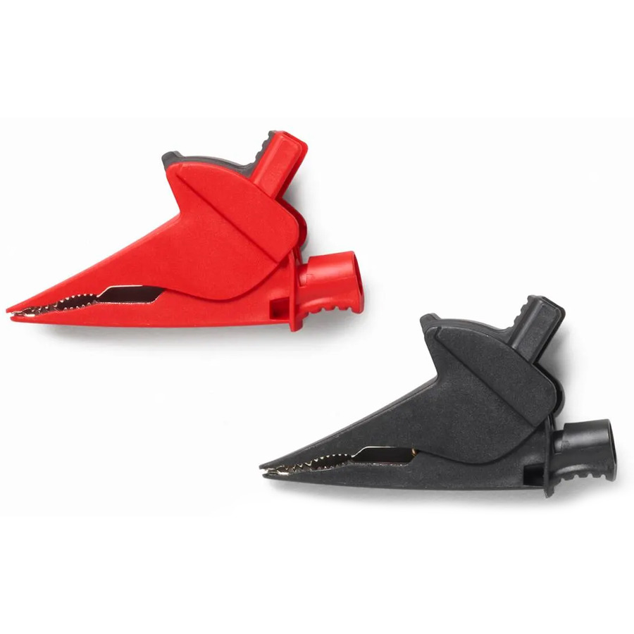 TestEquity: Fluke AC385 Large Alligator Clips, Nickel-Plated Jaws