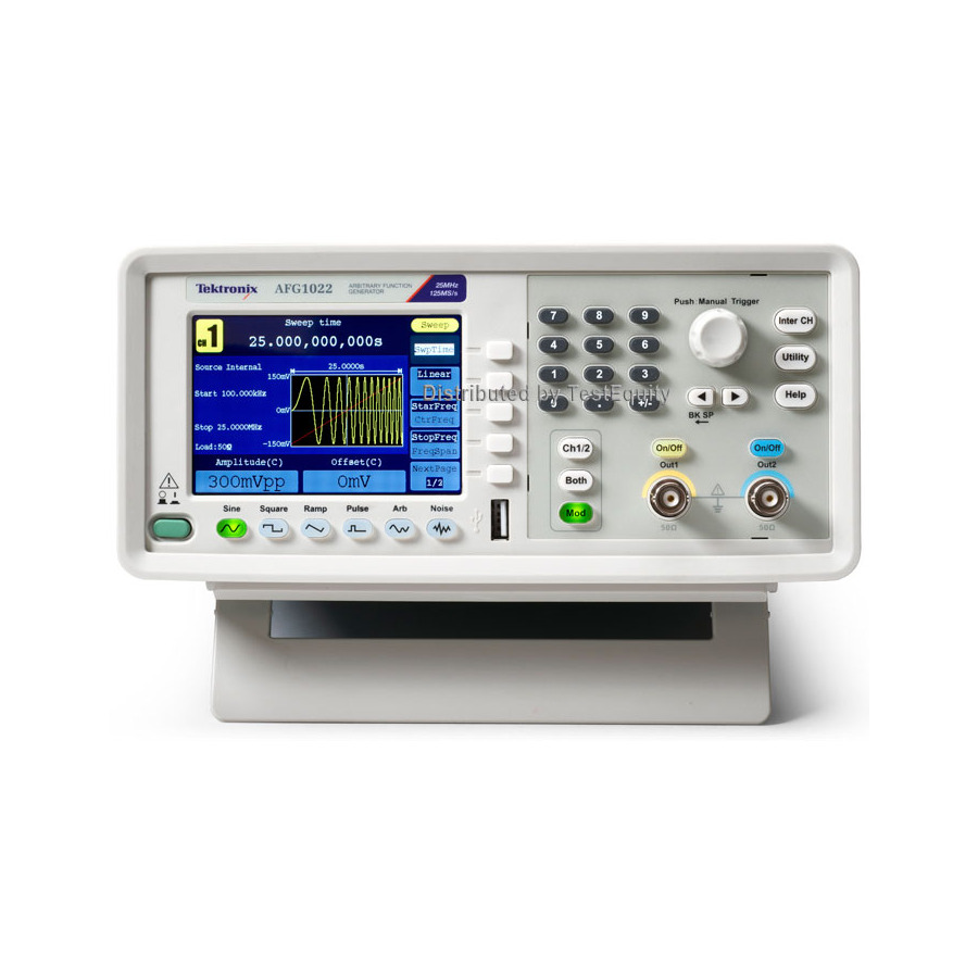 Tektronix AFG1022 Arbitrary Function Generator, 25 MHz, Dual Channel, AFG1000 Series