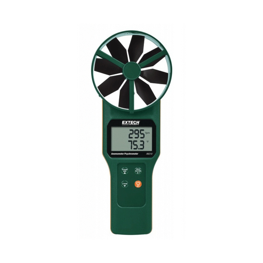 Extech AN320-NISTL Large Vane CFM/CMM Anemometer/Psychrometer plus CO2 with Limited NIST