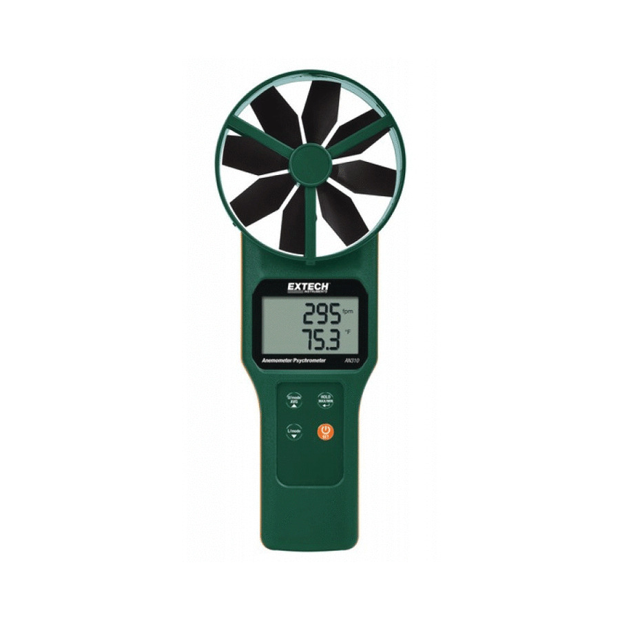 Extech AN320 Large Vane CFM/CMM Anemometer/Psychrometer plus CO2