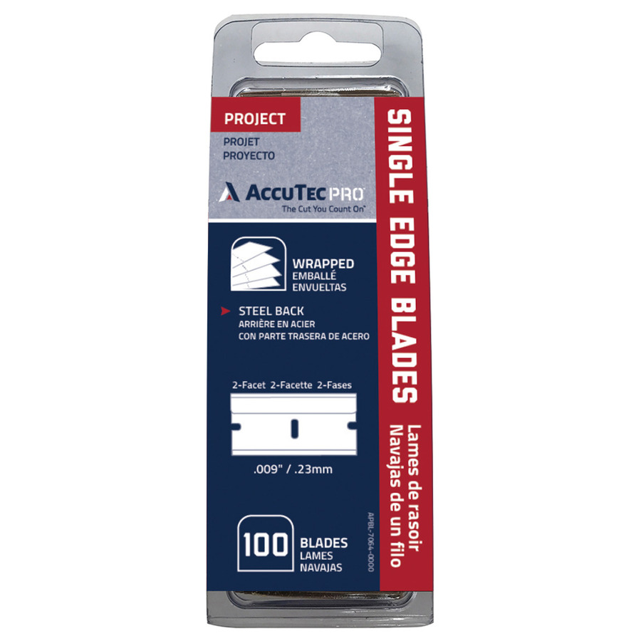 TestEquity: AccuTec APBL-7064-0000 Razor Blade, Single Edge, 2