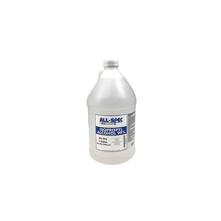 TestEquity: All-Spec AS-99IPA-1G Isopropyl Alcohol, 99% IPA, 1 Gallon (For Use In Manufacturing Processes)