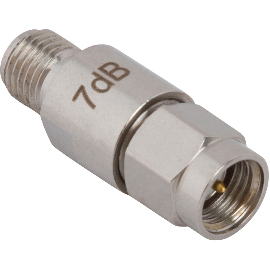 Amphenol RF ATS-1M1F-07DB2W RF Fixed Coaxial Attenuator, SMA Jack to SMA Plug, 7 dB, 2 Watt