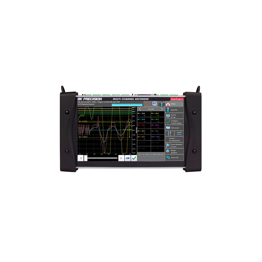 B&K Precision DAS220-BAT Portable 10-Channel Data Recorder