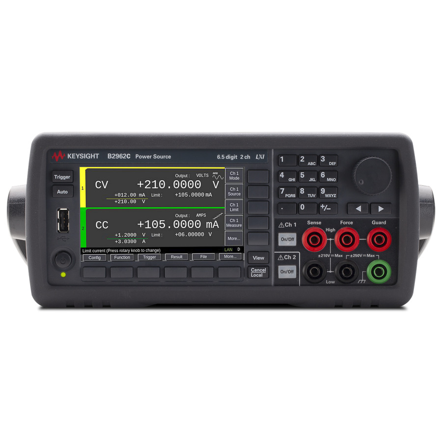 TestEquity: Keysight B2962C Low Noise Power Source, 2CH, 32W, 210V