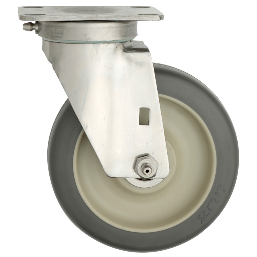 Metro B5PGSA BPlate Caster, MadetoOrder Truck Dollies, Rubber Wheel