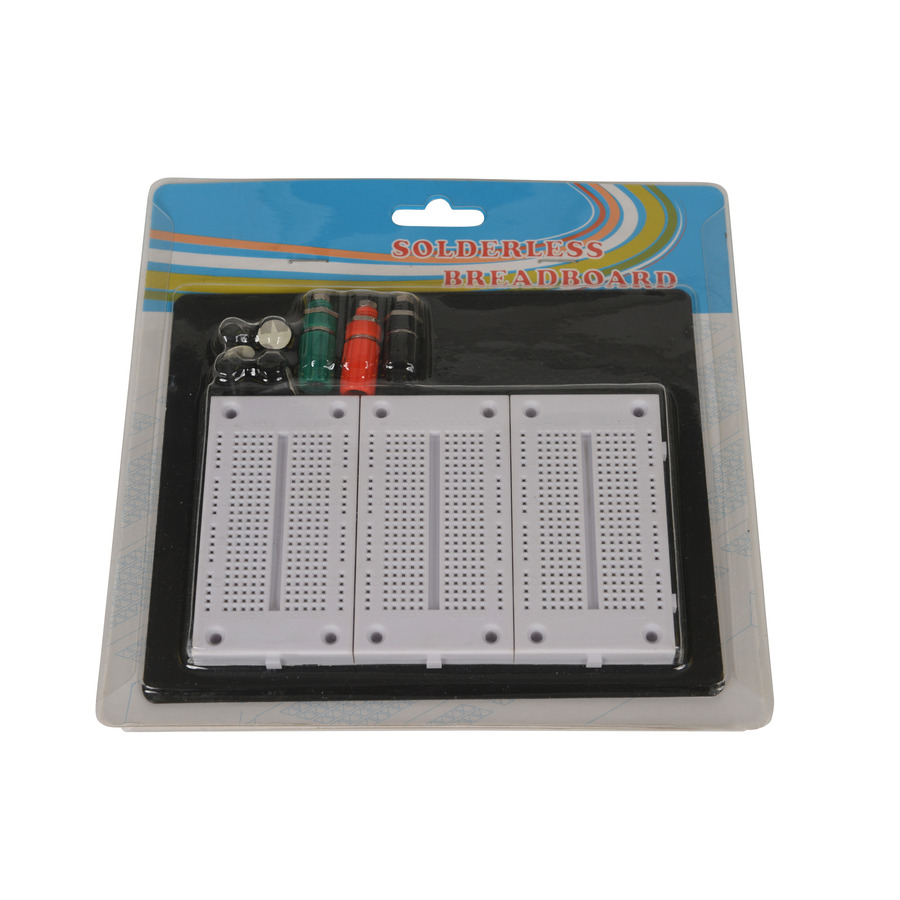 Bud Industries BB-32619 Breadboard, 810 Tie-Points, 6.5x3.3x0.4 in