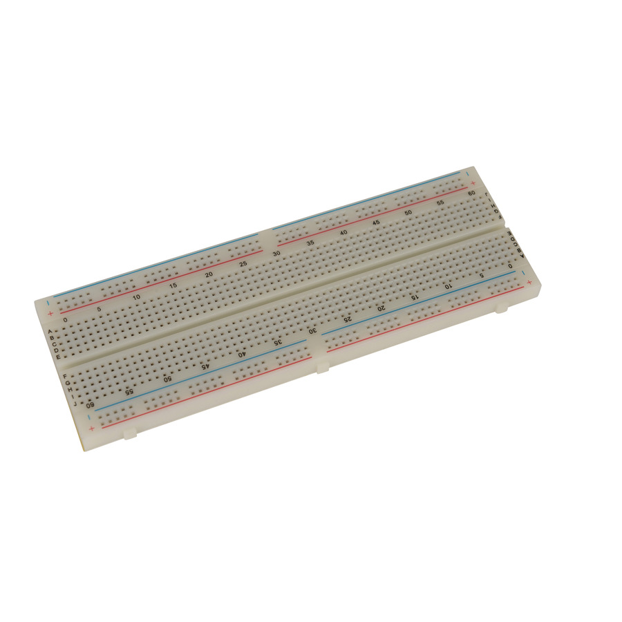 Bud Industries BB-32655 Solderless Breadboard, 6.5x2.1x0.3 in