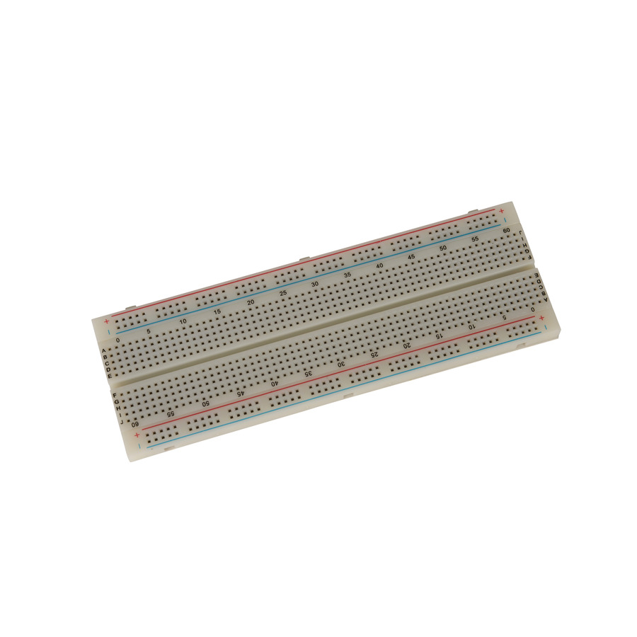 Bud Industries BB-32656 Solderless Breadboard, 6.5x2.1x0.3 in