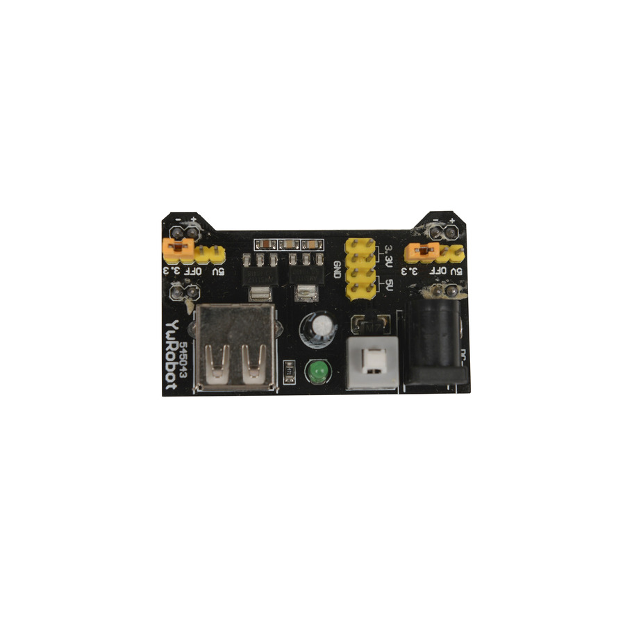 Bud Industries BBP-32701 Breadboard-Mounted Power Supply, 2.1x1.3x0.8 in