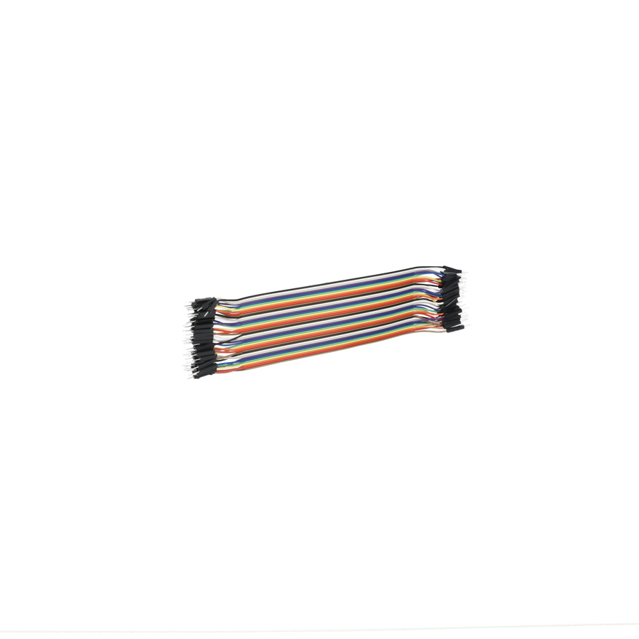 Bud Industries BC-32627 Cable, Double Male, 40 Pin, 26 AWG, Multicolor