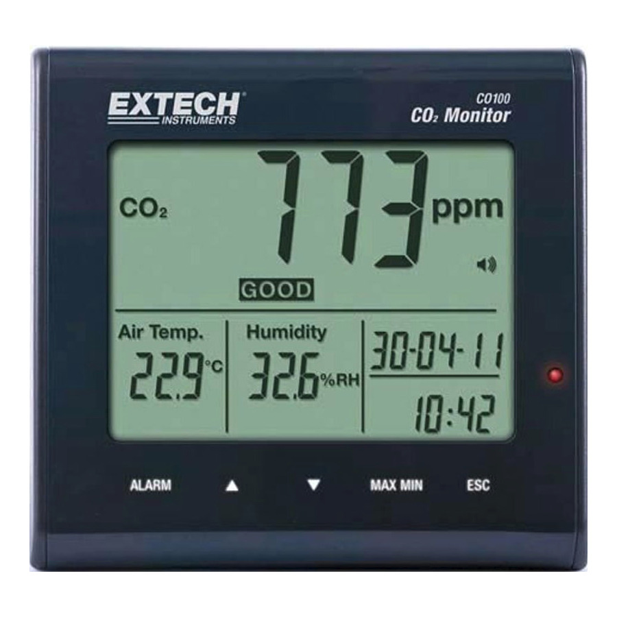 Extech CO100 Desktop Indoor Air Quality CO2