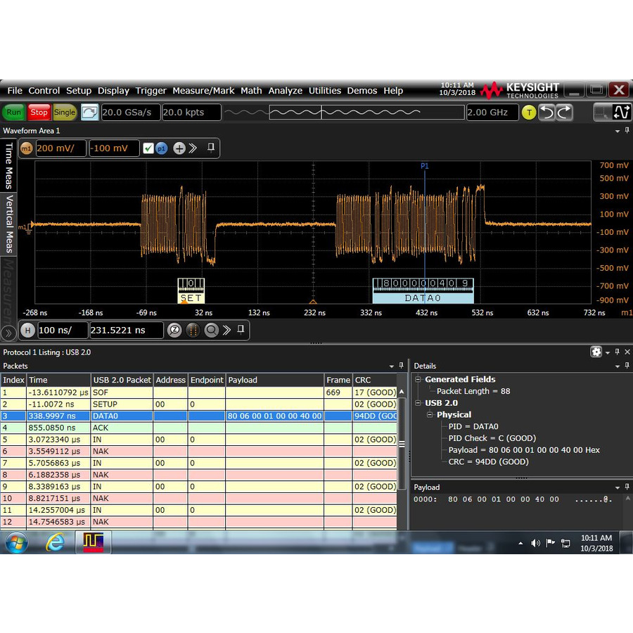 Keysight D9010USBC/R-B5P-001-A/R-B6P-001-L USB 2.0 Compliance Test Software, NL, With KeysightCare