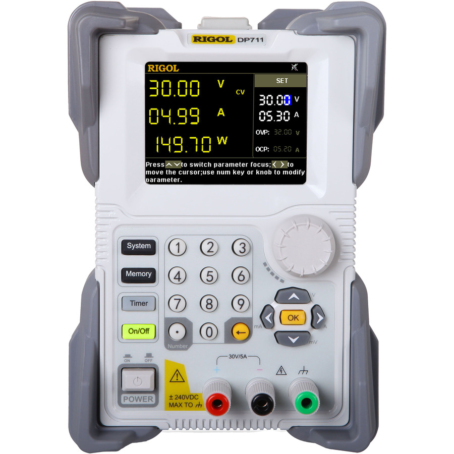 TestEquity: RIGOL DP711 DC Power Supply, Single Output, 30V, 5A