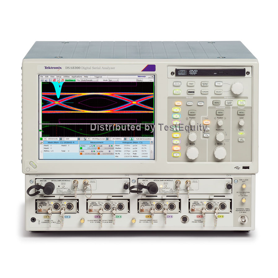 TestEquity: Tektronix DSA8300/W7 Digital Serial Analyzer Sampling