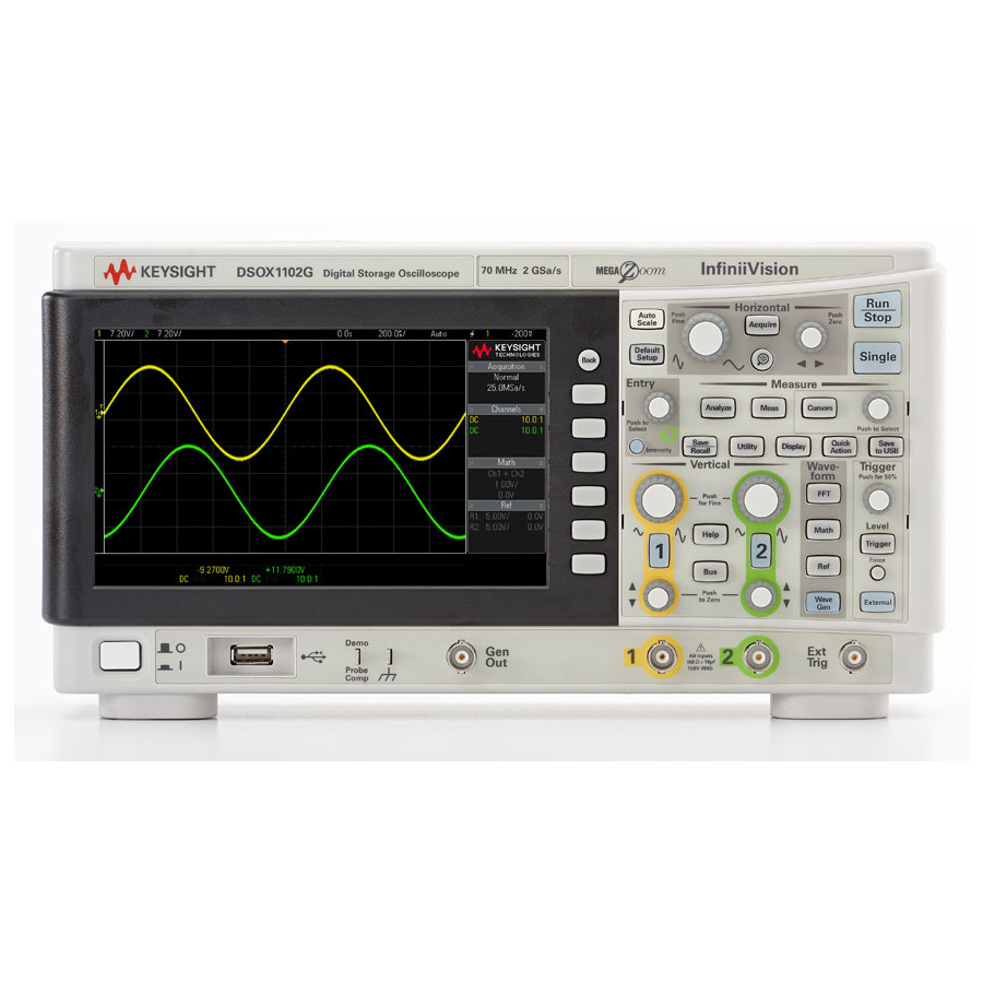 TestEquity: Keysight DSOX1102G *DEMO* Digital Oscilloscope, 2 CH